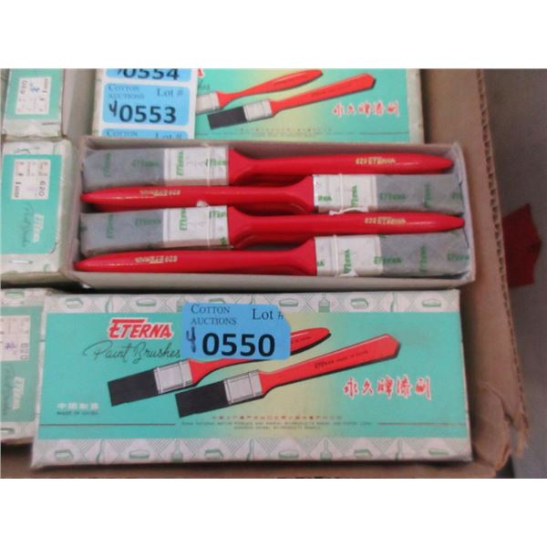 4 Dozen New 3/4" Utility Paintbrushes