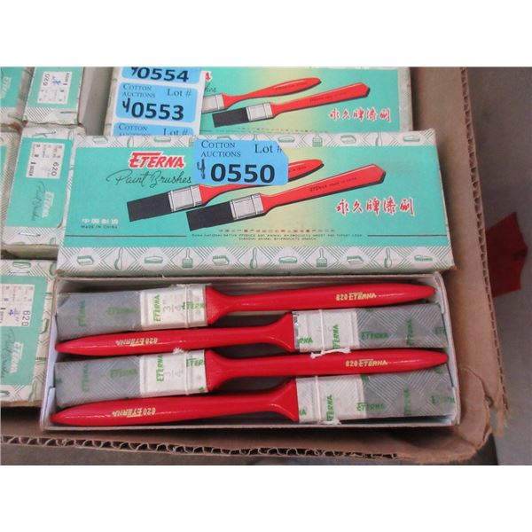 4 Dozen New 1/2" Utility Paintbrushes