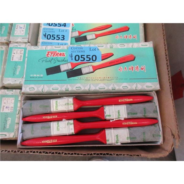 4 Dozen New 1/2" Utility Paintbrushes