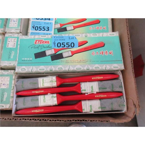 4 Dozen New 1/2" Utility Paintbrushes