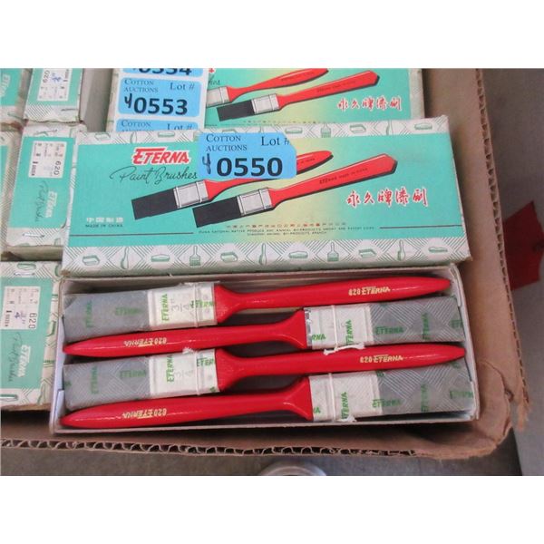 4 Dozen New 1/2" Utility Paintbrushes