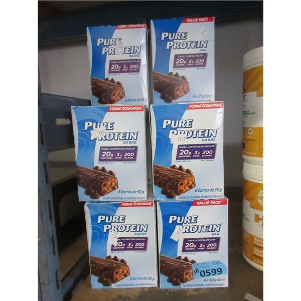 10 Boxes of Choc Chip Pure Protein Bars