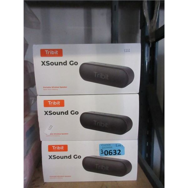 3 Tribit XSound Go Portable Wireless Speakers