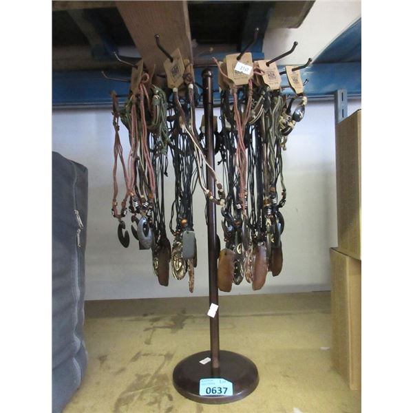 21" Necklace Stand with Assorted Necklaces