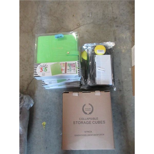 Storage Cubes, 2 Paint Brush Sets & More