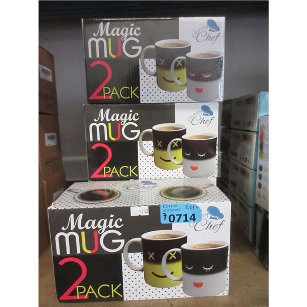 7 Boxes of 2 Magic Mugs