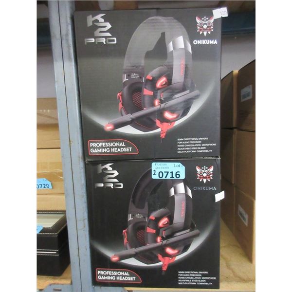 2 K2 Pro Onikuma Professional Gaming Headsets