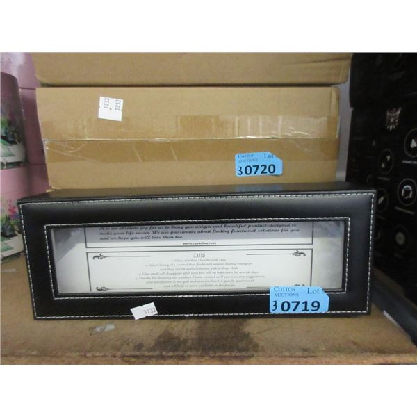 3 New Glass Topped 6 Slot Watch Display Boxes