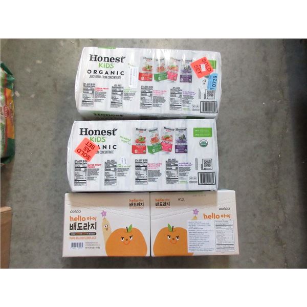 4 Cases of Assorted Fruit Juice For Kids