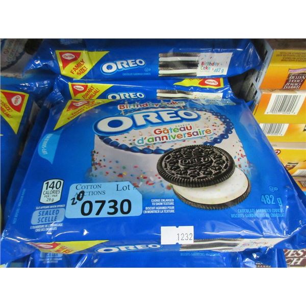 20 x 482 g Bags of Birthday Cake Oreo Cookies