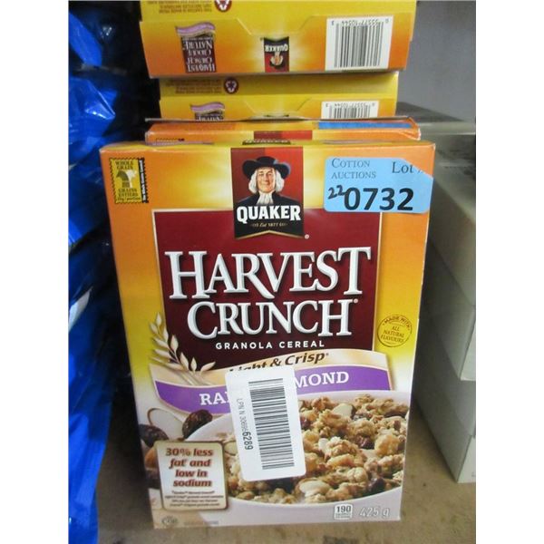 22 x 425 g Boxes of Harvest Crunch Cereal
