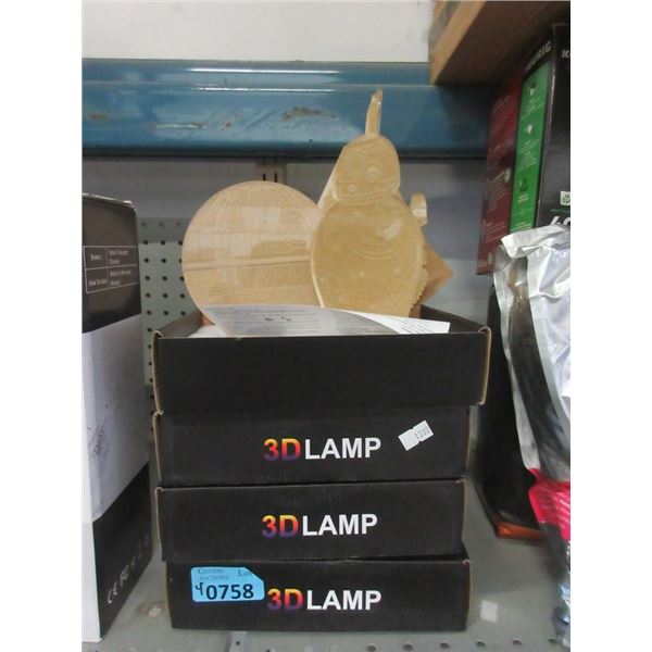 4 New Star Wars 3D Lamps
