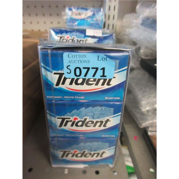 5 Boxes of 12 Packages of Trident Peppermint Gum