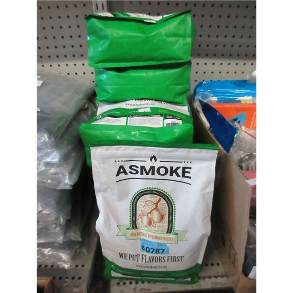 8 x 5 lbs Bags of Asmoke Applewood Pellets