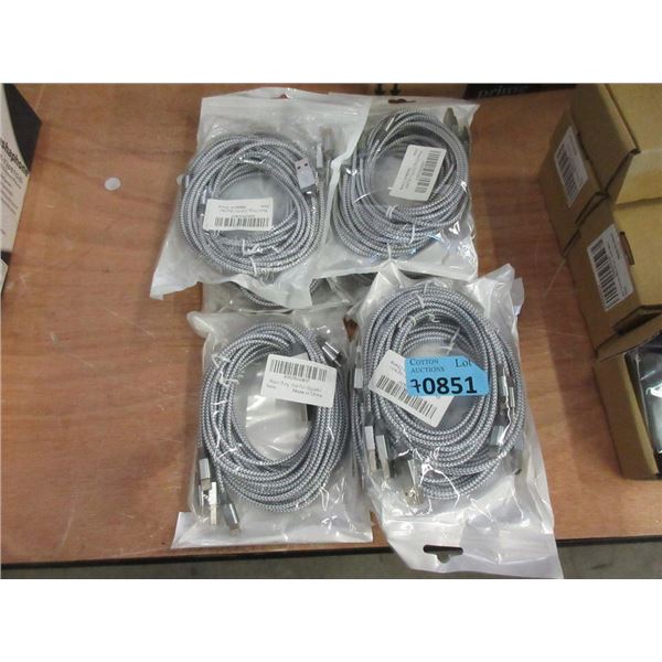 7 Packs of 6 New iPhone iPad Charge Cables