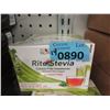 Image 1 : 14 Boxes of Rite Stevia Calorie Free Sweetener