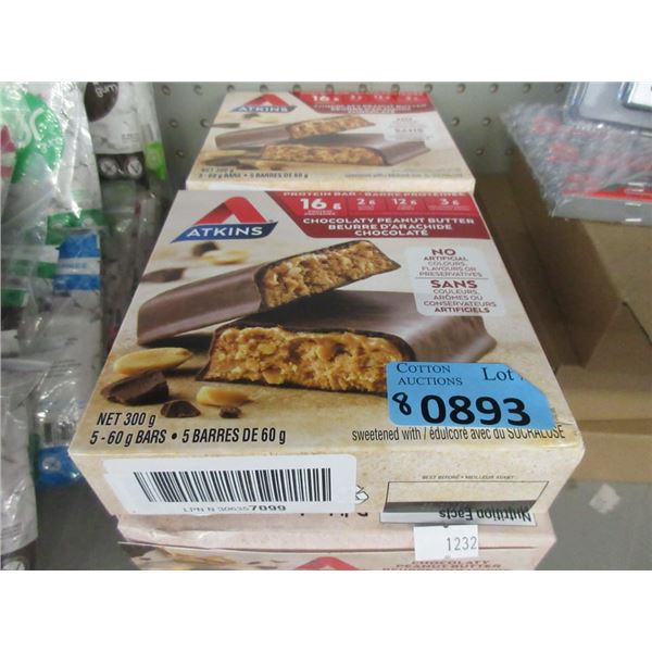 8 Boxes of Atkins Chocolate Peanut Butter Bars
