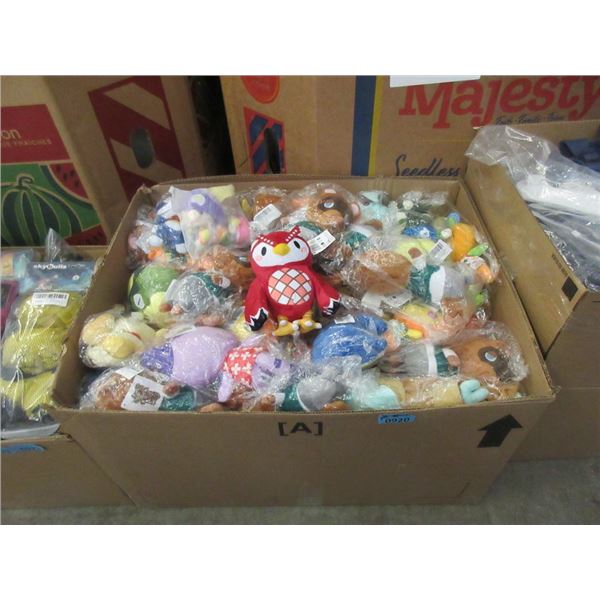 Box of 100 New  "Animal Crossing" Stuffies