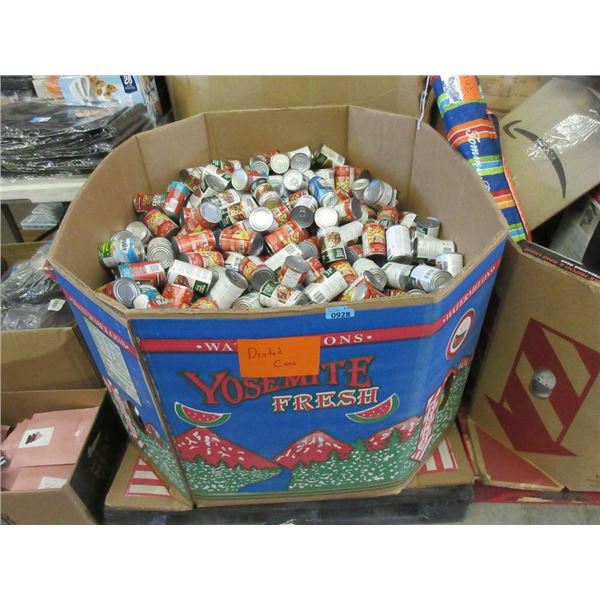 Skid of Assorted Dented Canned Food