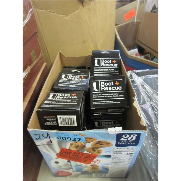 24 Packs of 10 Boot Rescue Cleaning Wipes