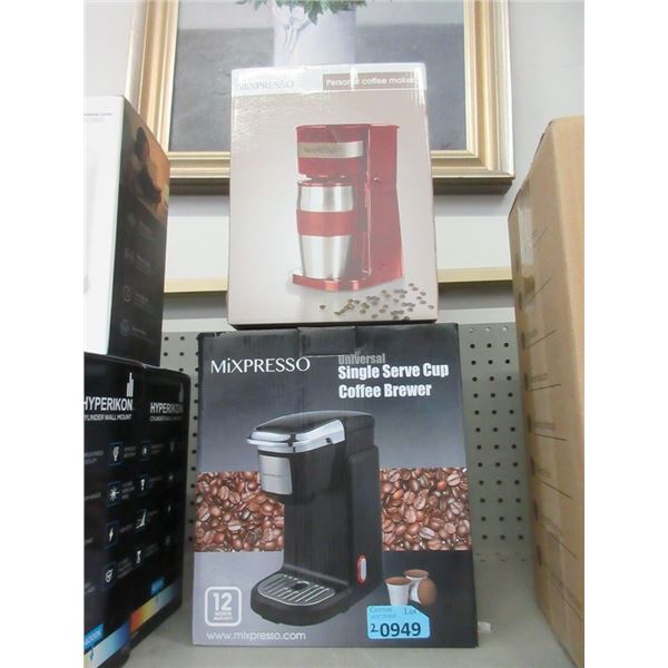 2 Mixpresso Single Cup Coffee Makers