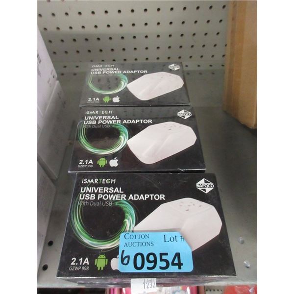 6 Universal USB Power Adapters