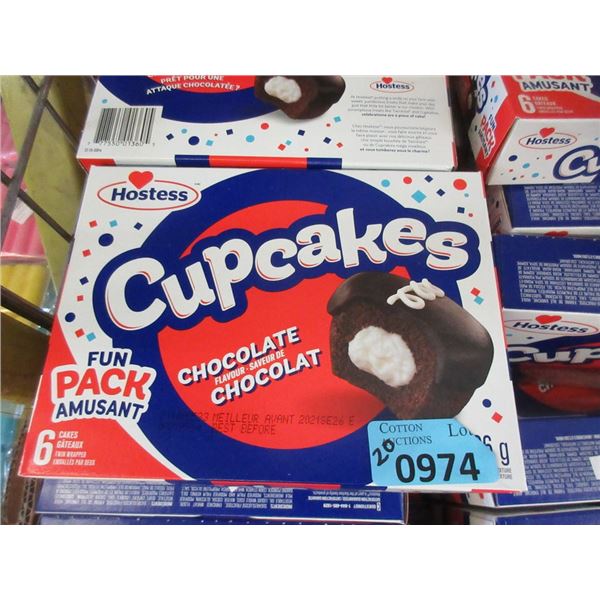 20 Boxes of 6 Hostess Cupcakes - BB: Sept 26/21