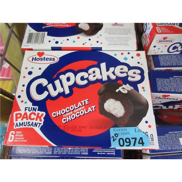 20 Boxes of 6 Hostess Cupcakes - BB: Sept 26/21