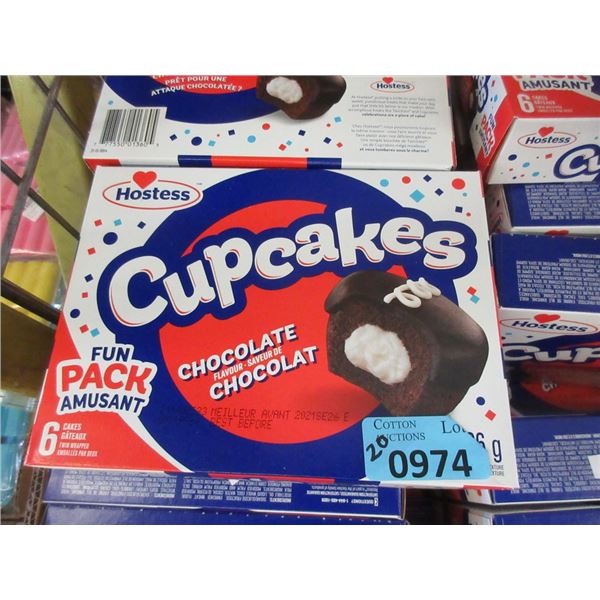 20 Boxes of 6 Hostess Cupcakes - BB: Sept 26/21