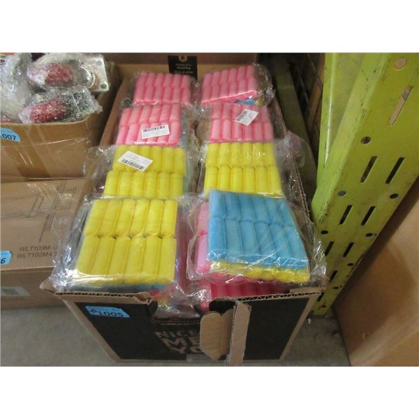 40 Packages of Assorted Foam Hair Rollers