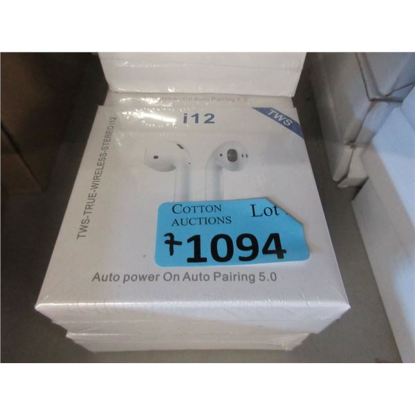 7 New i12 TWS Earphones - Sealed Packages