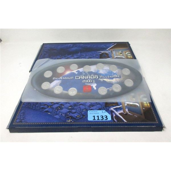 3 Canadian Millennium Year 2000 Quarter Sets