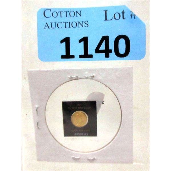 1 Gram .9999 Gold 2021 Canada Maple Leaf Coin