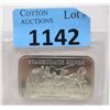 Image 1 : 1 Oz. .999 Fine Silver "Stagecoach" Divisible Bar