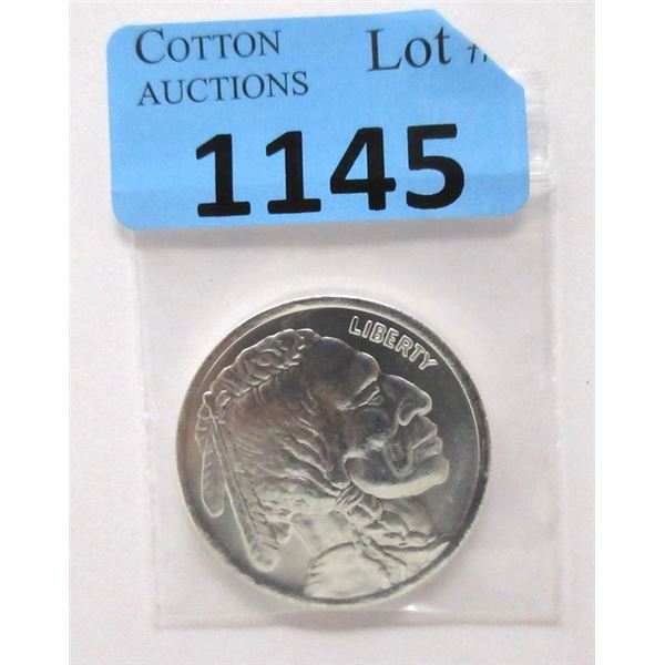 1 Oz. .999 Fine Silver First Nations/Buffalo Round