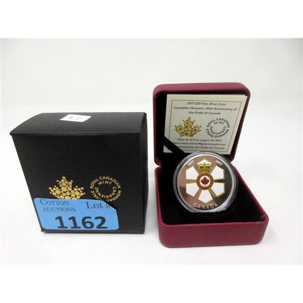 2017 Fine Silver "Canadian Honours" $20 Coin