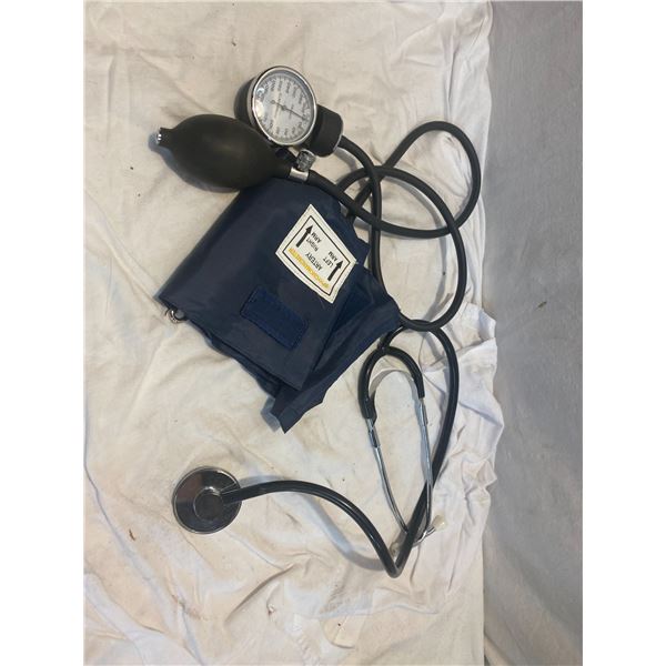 Stethoscope and blood pressure cuff
