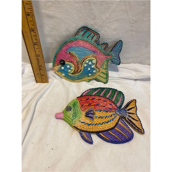 Wall hanging fish decor