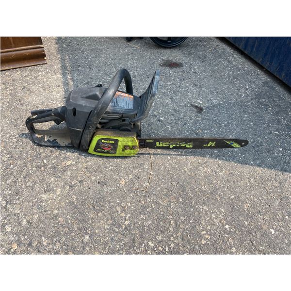 Poulan chain saw no chain