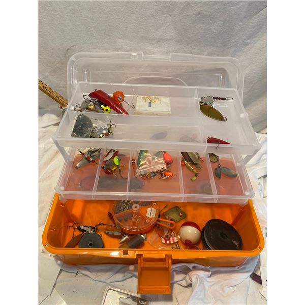 Tackle box and contents