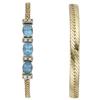 Image 1 : Blue Topaz, Diamond, Gold Bracelet Lot