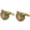 Image 1 : Diamond, Gold Owl Cuff Links