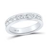 Image 1 : Diamond Wedding Single Row Band 1 Cttw 14kt White Gold
