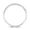 Image 4 : Mens Machine Set Diamond Wedding Band Ring 1/5 Cttw 14kt White Gold