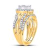 Image 4 : Diamond Bridal Wedding Ring Band Set 1 Cttw 10kt Yellow Gold