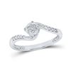 Diamond Fashion Ring 1/12 Cttw Sterling Silver