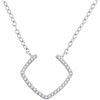 Diamond Fashion Necklace 1/10 Cttw 10kt White Gold