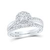 Diamond Bridal Wedding Ring Band Set 1 Cttw 10kt White Gold