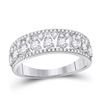 Diamond Band Ring 3/4 Cttw 14kt White Gold