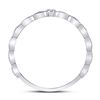 Image 4 : Diamond Stackable Band Ring .01 Cttw 10kt White Gold